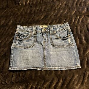 SO Blue Denim Mini Skirt